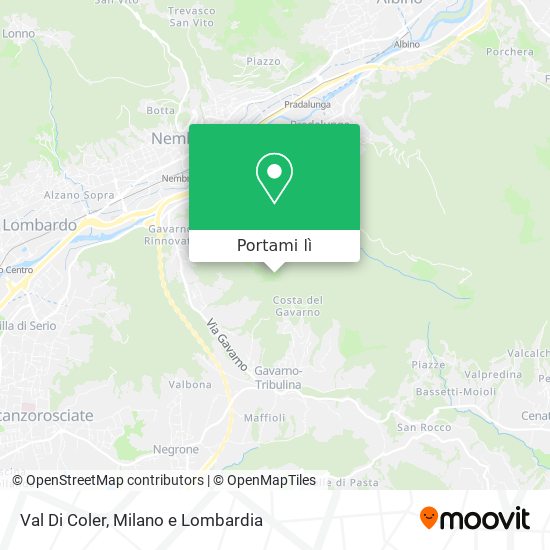 Mappa Val Di Coler