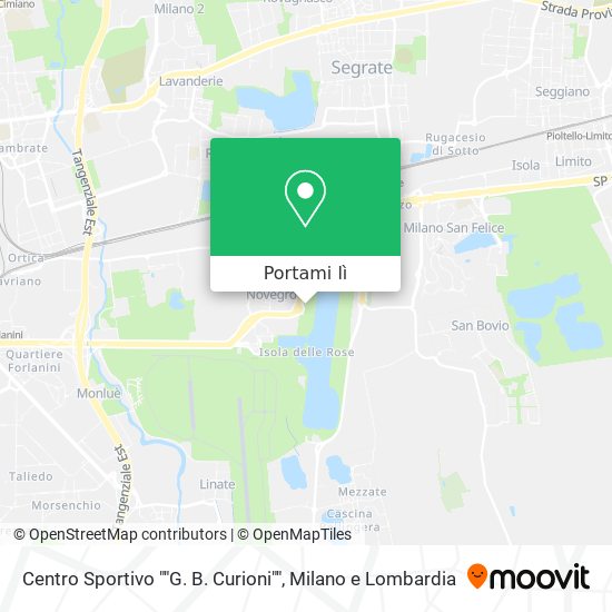 Mappa Centro Sportivo ""G. B. Curioni""