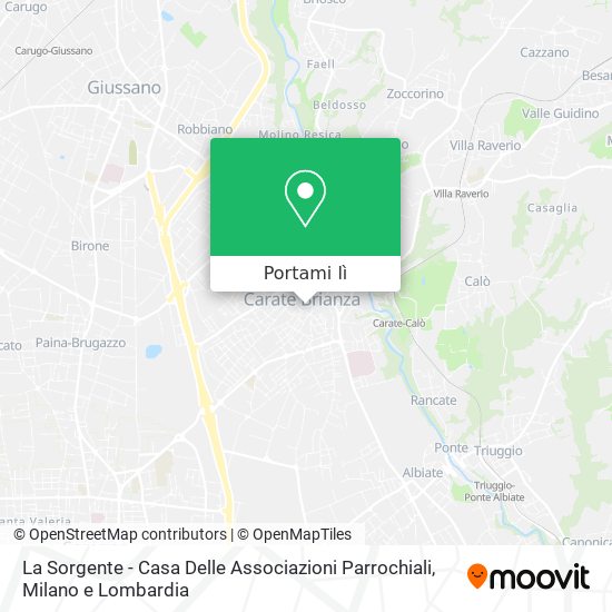 Mappa La Sorgente - Casa Delle Associazioni Parrochiali