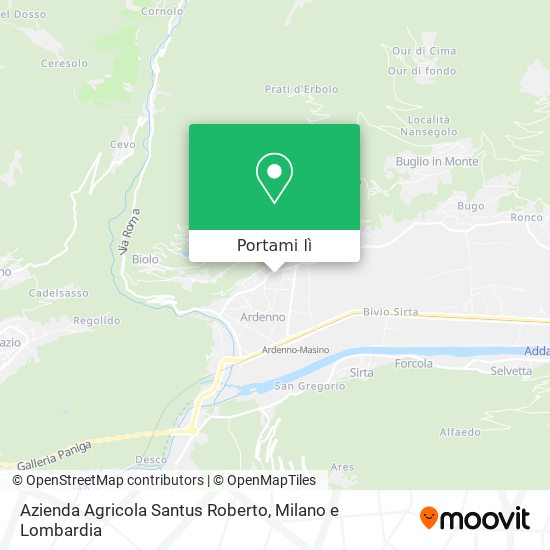 Mappa Azienda Agricola Santus Roberto