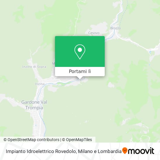 Mappa Impianto Idroelettrico Rovedolo