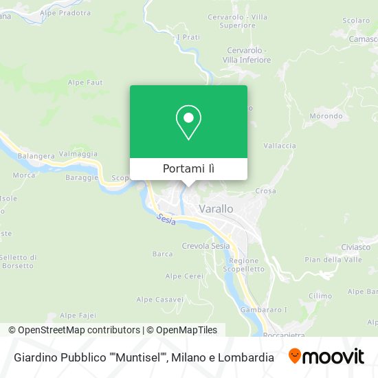 Mappa Giardino Pubblico ""Muntisel""