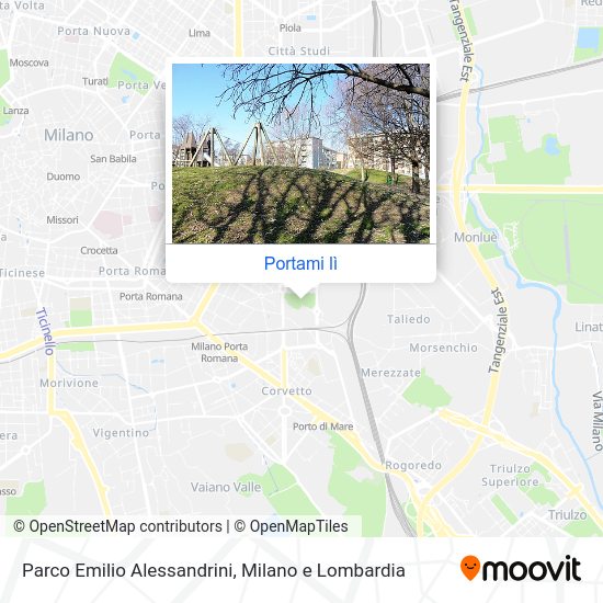 Mappa Parco Emilio Alessandrini