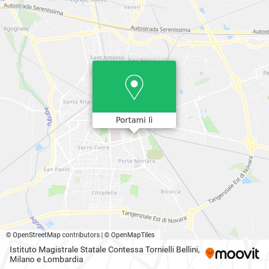 Mappa Istituto Magistrale Statale Contessa Tornielli Bellini
