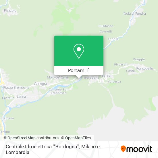 Mappa Centrale Idroelettrica ""Bordogna""
