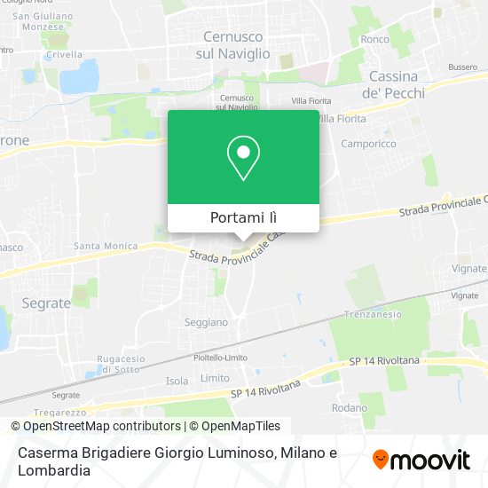 Mappa Caserma Brigadiere Giorgio Luminoso