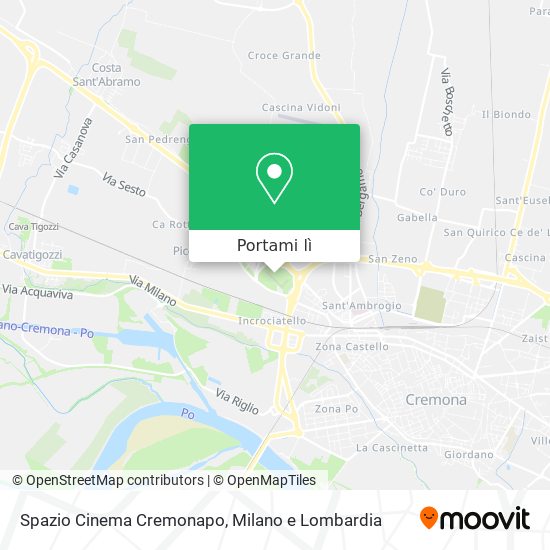 Mappa Spazio Cinema Cremonapo