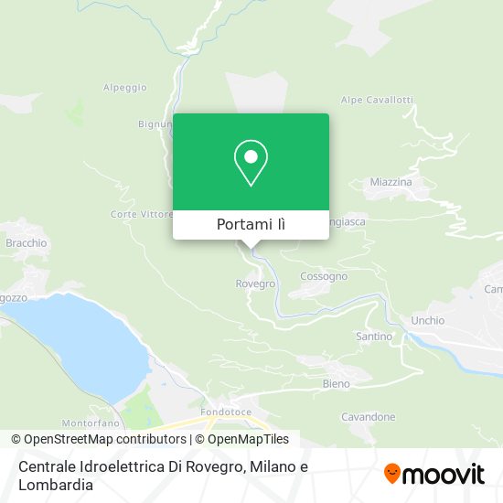 Mappa Centrale Idroelettrica Di Rovegro