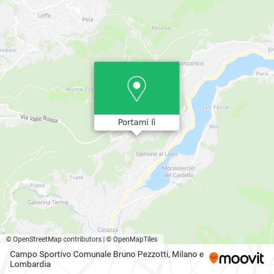 Mappa Campo Sportivo Comunale Bruno Pezzotti