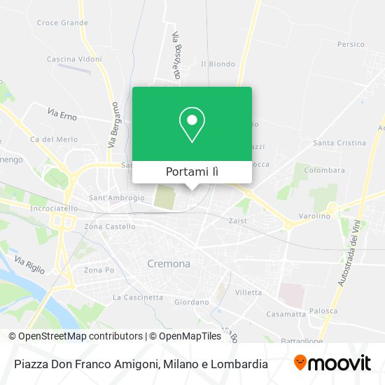 Mappa Piazza Don Franco Amigoni