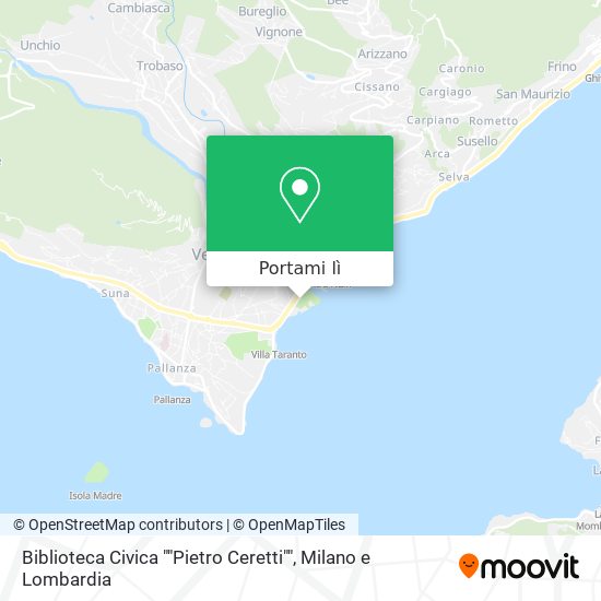 Mappa Biblioteca Civica ""Pietro Ceretti""
