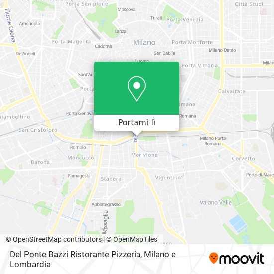 Mappa Del Ponte Bazzi Ristorante Pizzeria