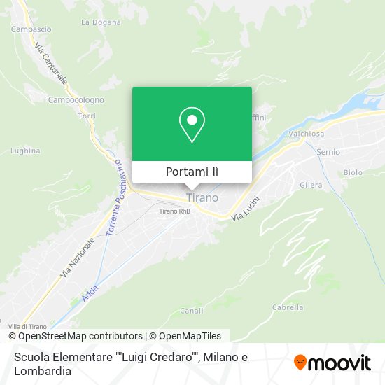 Mappa Scuola Elementare ""Luigi Credaro""