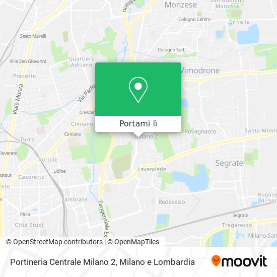 Mappa Portineria Centrale Milano 2