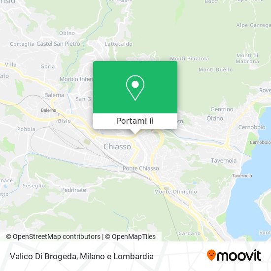 Mappa Valico Di Brogeda