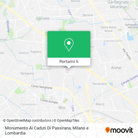 Mappa Monumento Ai Caduti Di Passirana