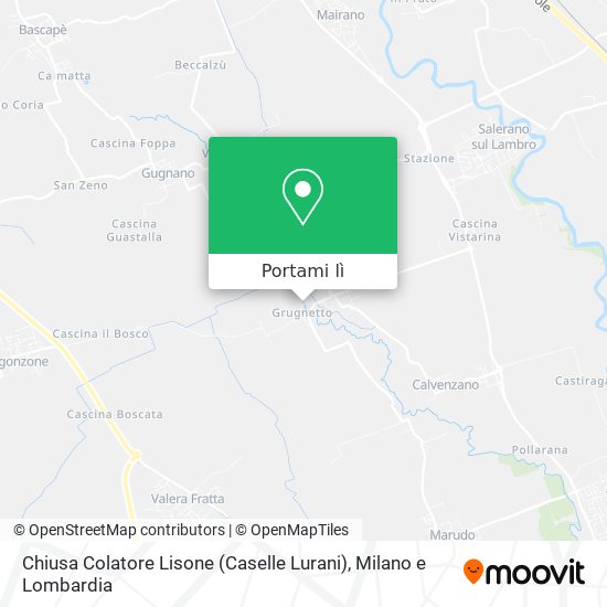 Mappa Chiusa Colatore Lisone (Caselle Lurani)