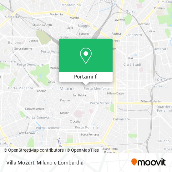 Mappa Villa Mozart