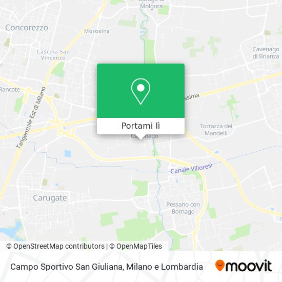 Mappa Campo Sportivo San Giuliana