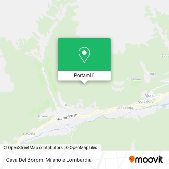 Mappa Cava Del Borom