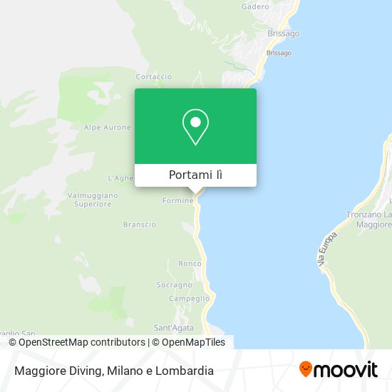 Mappa Maggiore Diving