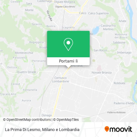 Mappa La Prima Di Lesmo