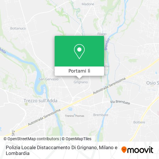 Mappa Polizia Locale Distaccamento Di Grignano