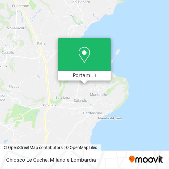 Mappa Chiosco Le Cuche