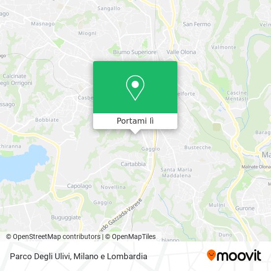 Mappa Parco Degli Ulivi
