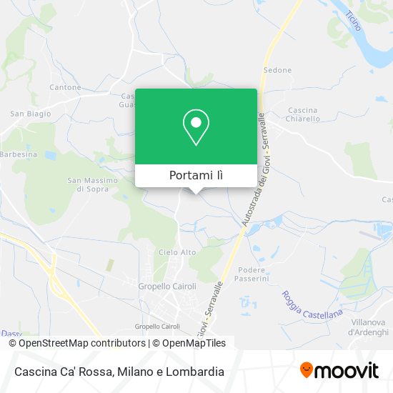 Mappa Cascina Ca' Rossa