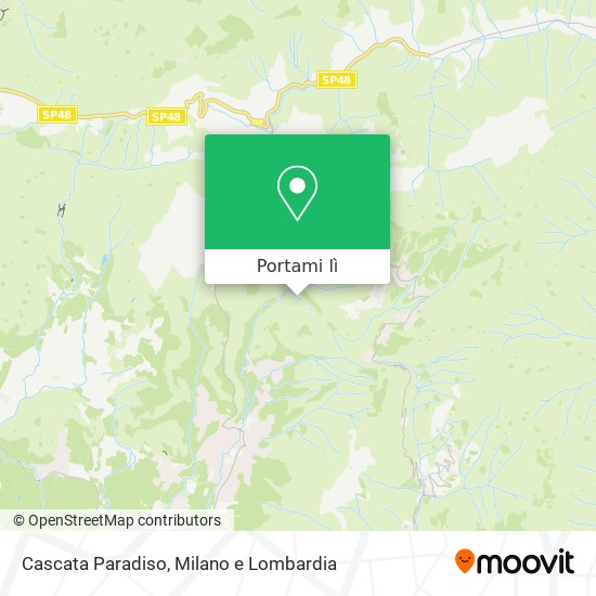 Mappa Cascata Paradiso