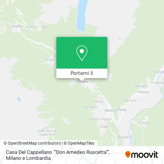 Mappa Casa Del Cappellano ""Don Amedeo Ruscetta""