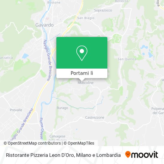 Mappa Ristorante Pizzeria Leon D'Oro