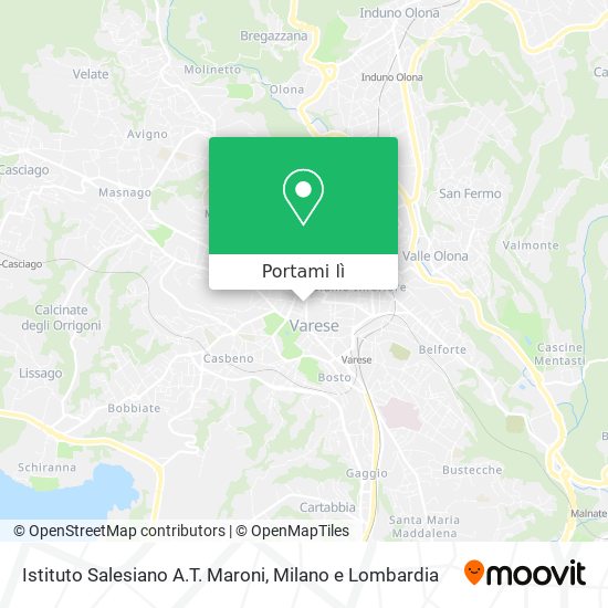 Mappa Istituto Salesiano A.T. Maroni