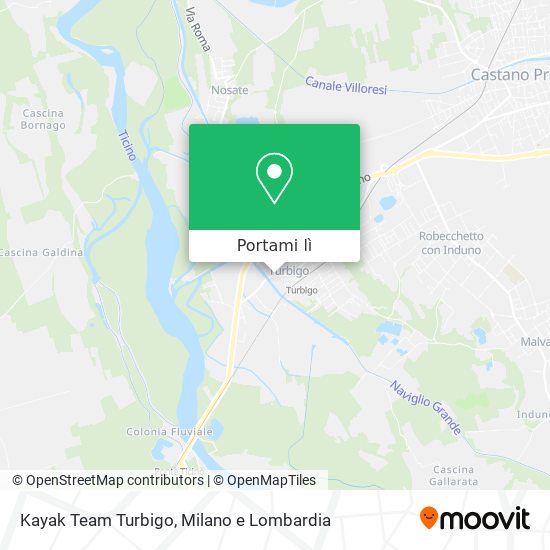 Mappa Kayak Team Turbigo