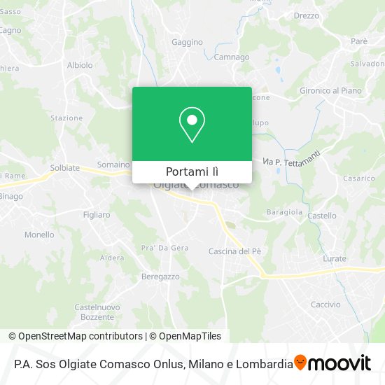 Mappa P.A. Sos Olgiate Comasco Onlus