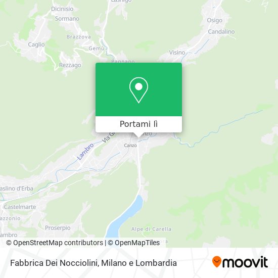 Mappa Fabbrica Dei Nocciolini