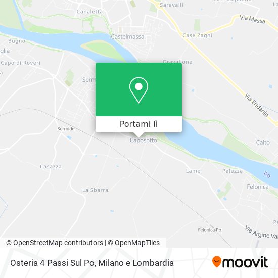 Mappa Osteria 4 Passi Sul Po