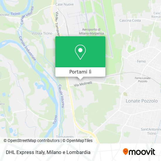 Mappa DHL Express Italy