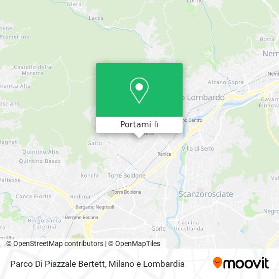 Mappa Parco Di Piazzale Bertett