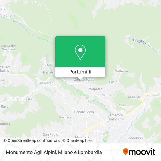 Mappa Monumento Agli Alpini