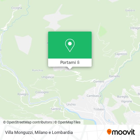 Mappa Villa Monguzzi