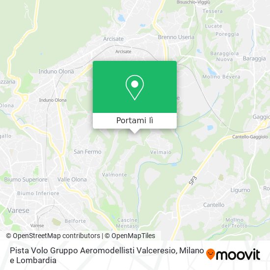 Mappa Pista Volo Gruppo Aeromodellisti Valceresio