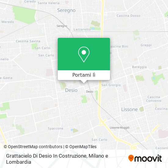 Mappa Grattacielo Di Desio In Costruzione