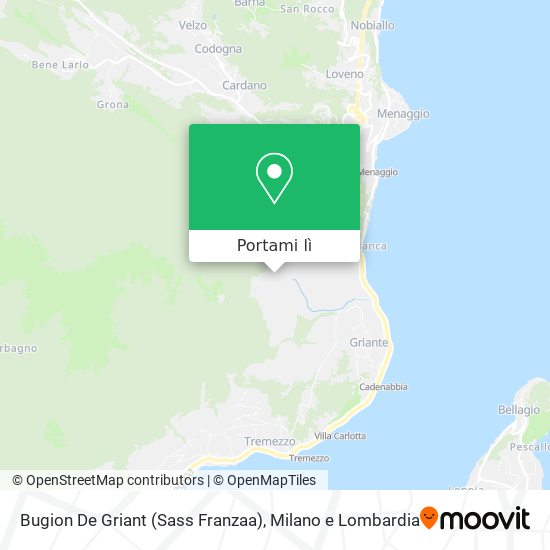 Mappa Bugion De Griant (Sass Franzaa)
