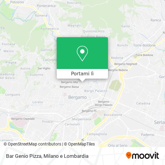 Mappa Bar Genio Pizza
