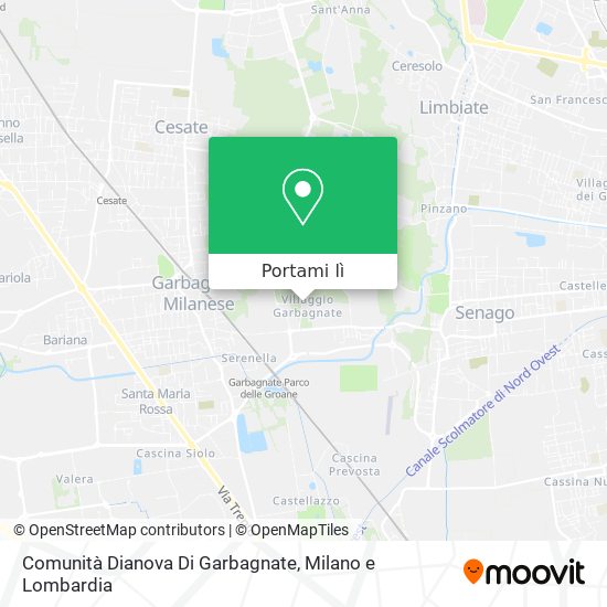 Mappa Comunità Dianova Di Garbagnate