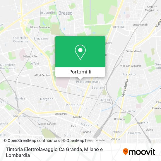 Mappa Tintoria Elettrolavaggio Ca Granda