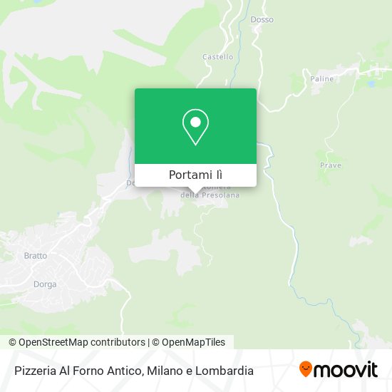 Mappa Pizzeria Al Forno Antico