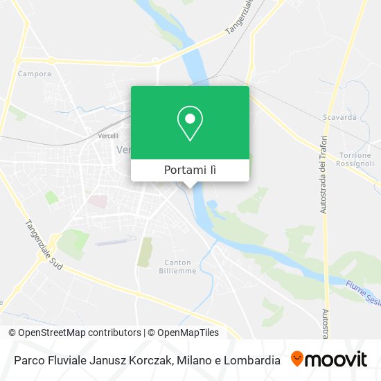 Mappa Parco Fluviale Janusz Korczak